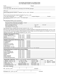 Form OP-140137.06 G Hcv Treatment Work-Up Provider Note - Oklahoma