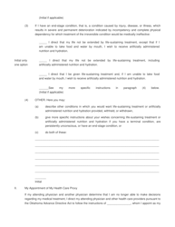 Form OP-140138A Living Will/Advance Directive for Health Care - Oklahoma, Page 2
