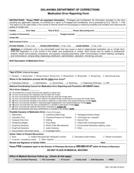 Medication Error Report Form Download Printable PDF | Templateroller