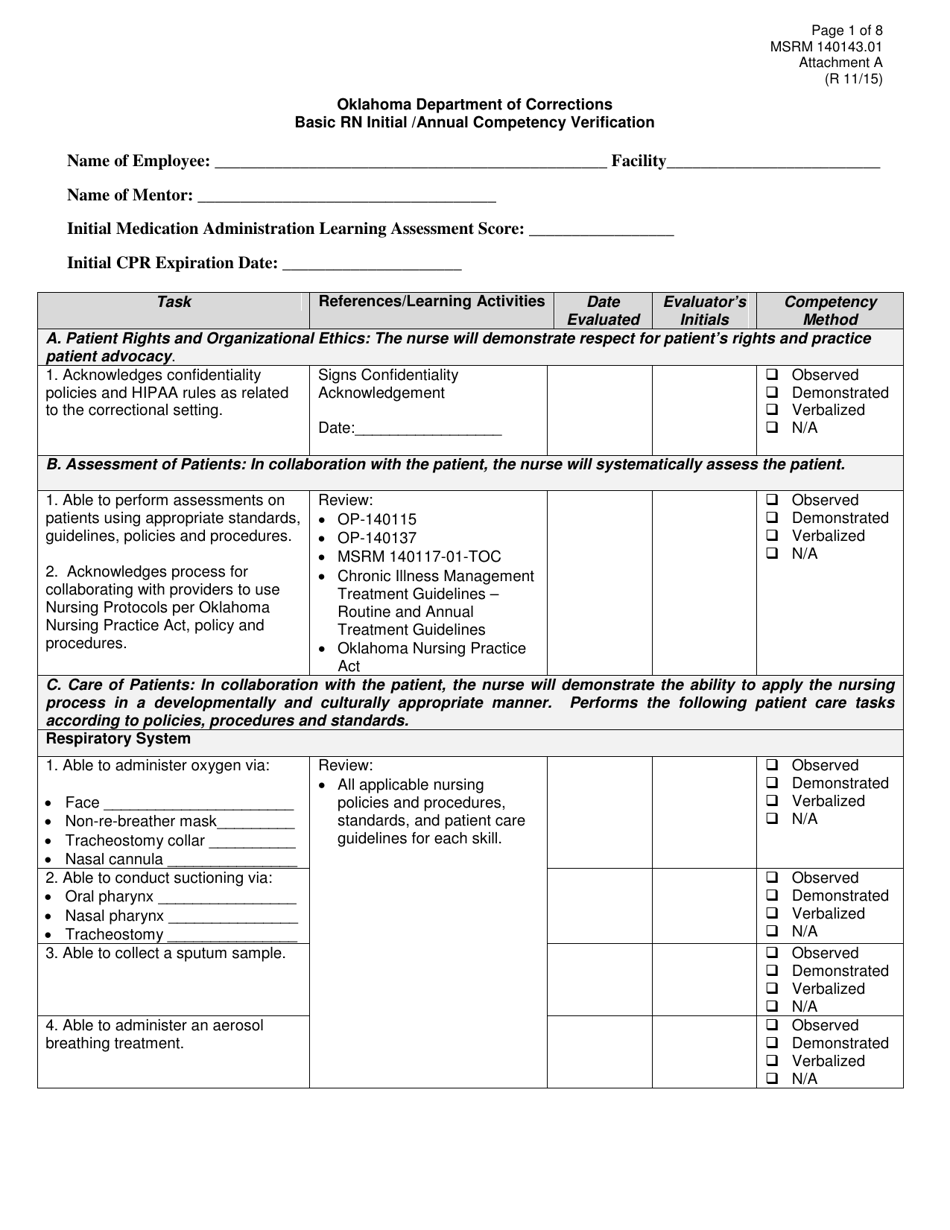 Form MSRM140143.01 Attachment A - Fill Out, Sign Online and Download ...