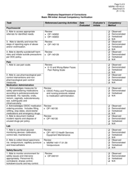 Form MSRM140143.01 Attachment A Basic Rn Initial /Annual Competency Verification - Oklahoma, Page 5