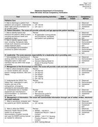 Form MSRM140143.01 Attachment A Basic Rn Initial /Annual Competency Verification - Oklahoma, Page 7