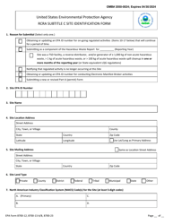 Document preview: EPA Form 8700-12 (8700-13 A/B; 8700-23) Rcra Subtitle C Site Identification Form