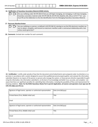 EPA Form 8700-12 (8700-13 A/B; 8700-23) Rcra Subtitle C Site Identification Form, Page 6