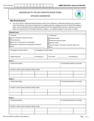 EPA Form 8700-12 (8700-13 A/B; 8700-23) Rcra Subtitle C Site Identification Form, Page 8
