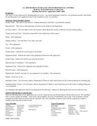 DHEC Form 0846 Shielding Plan Review Application - South Carolina, Page 2