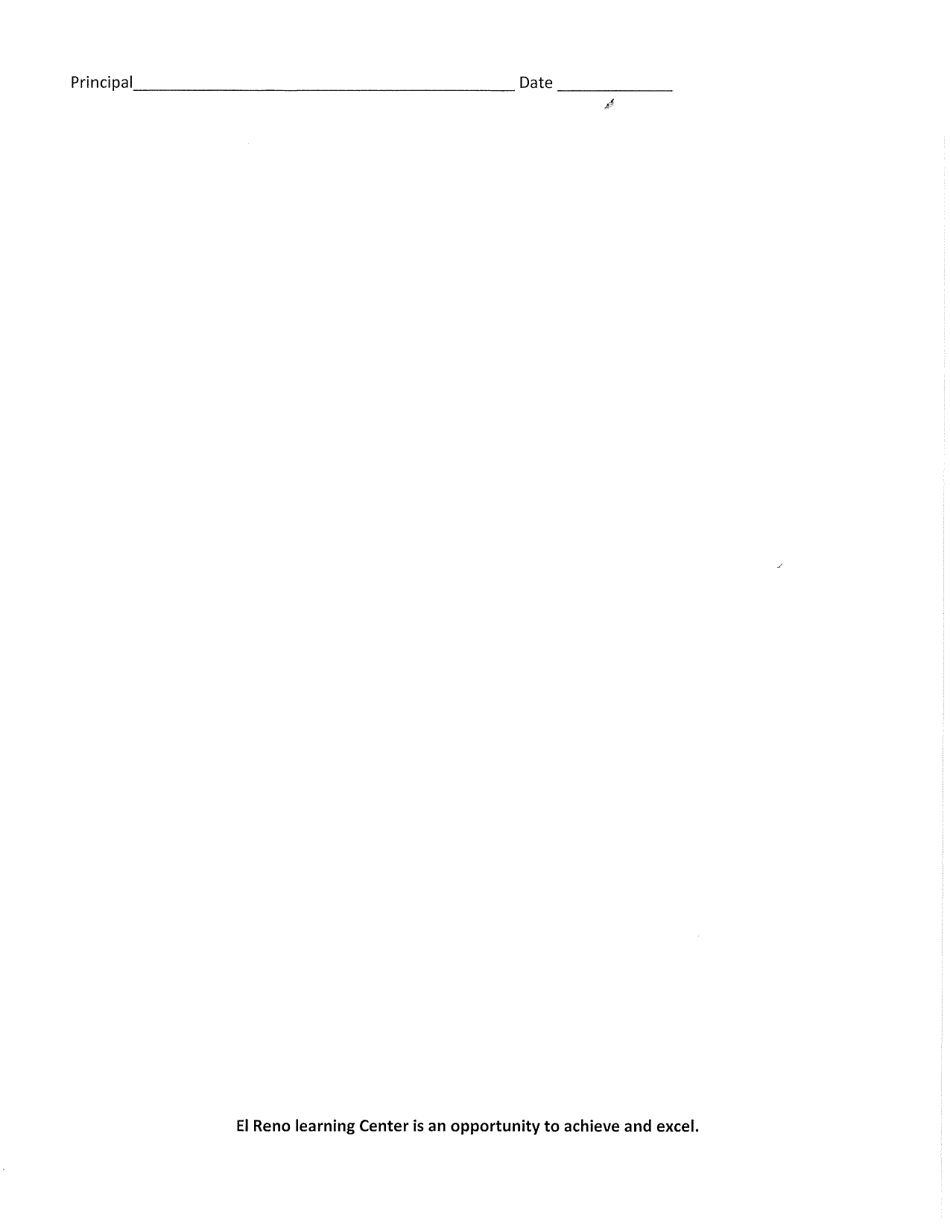 El Reno Learning Center Education Agreement - Oklahoma, Page 3