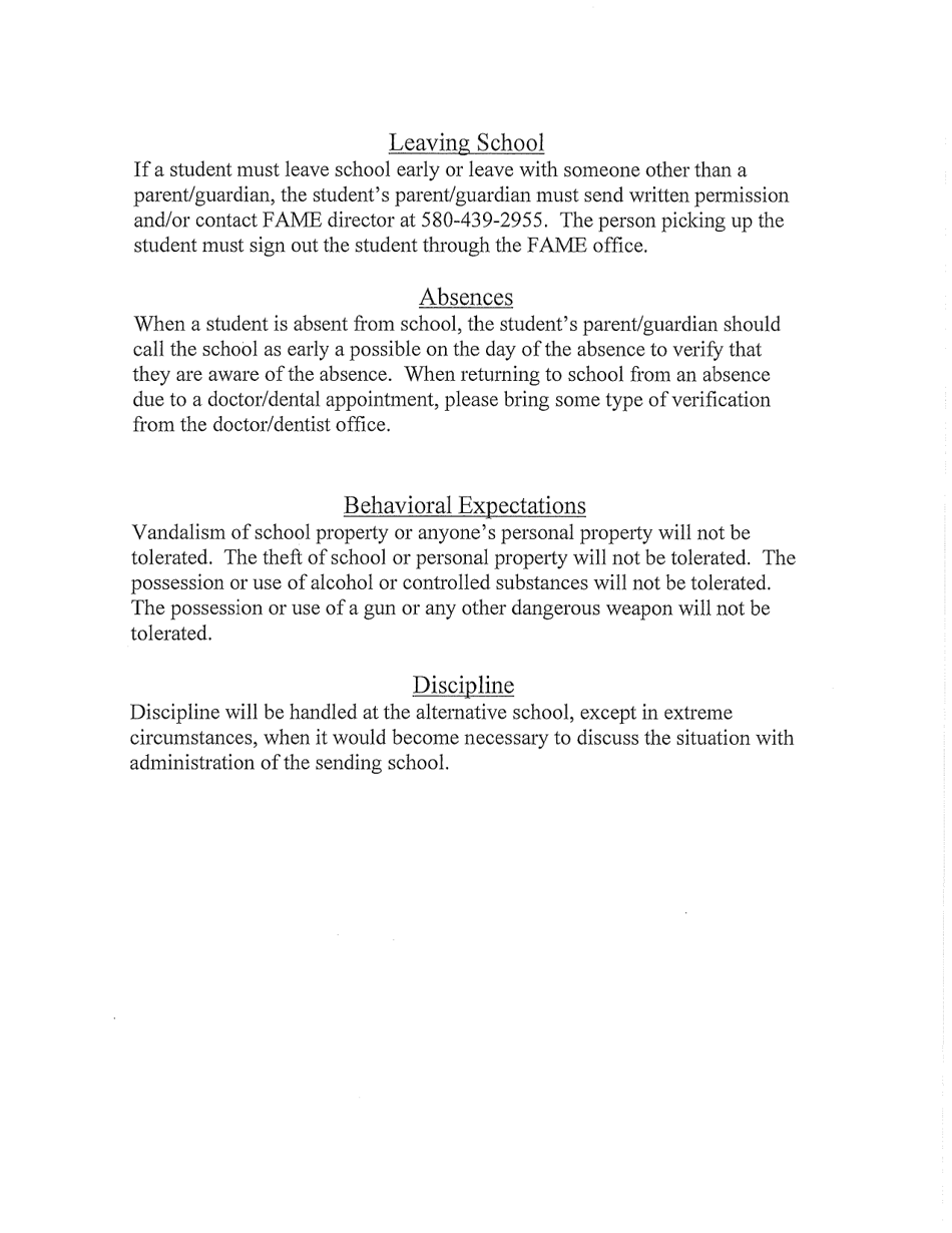 Focusing on Alternative Methods in Education (Fame) Academy Enrollment - Oklahoma, Page 5