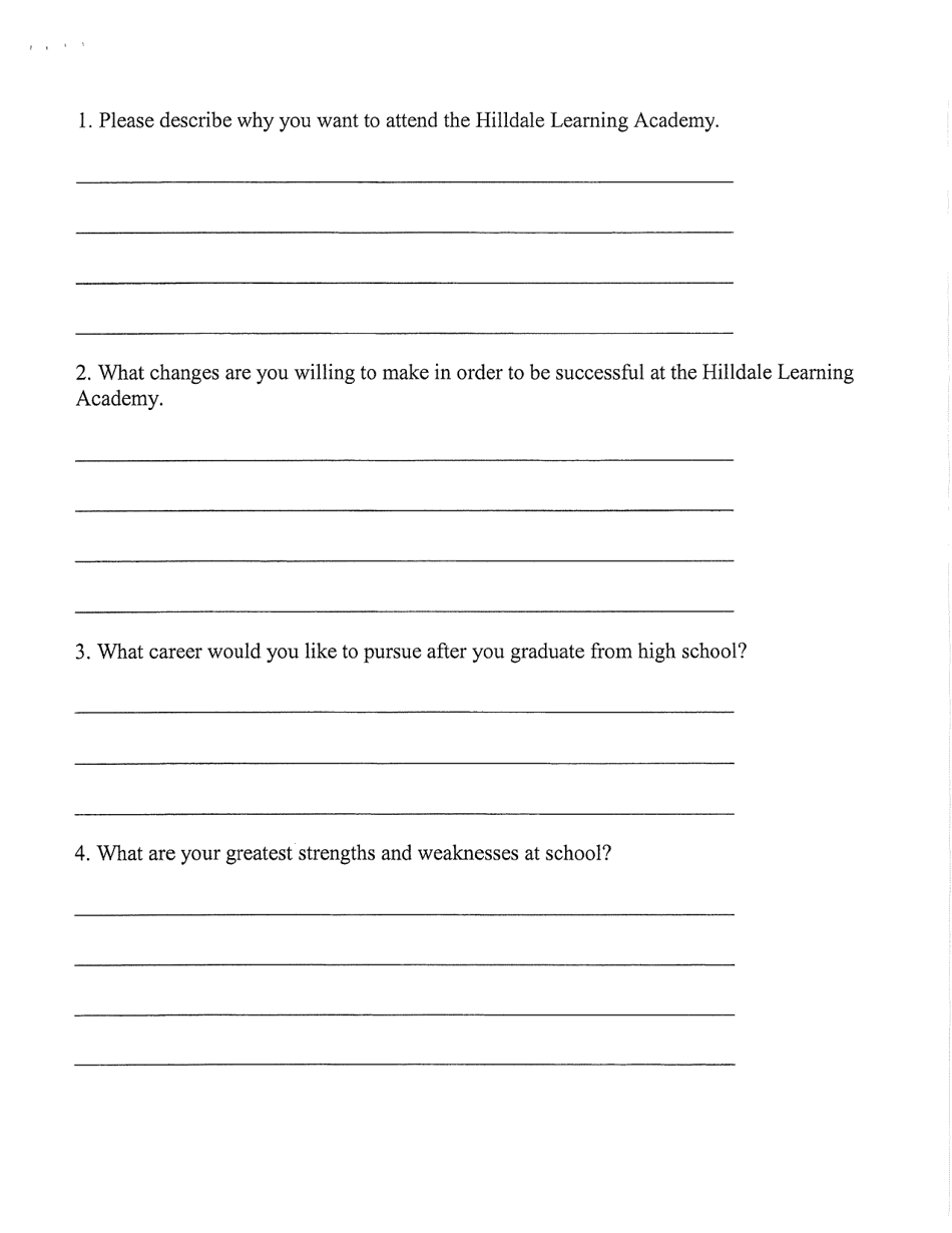 Hilldale Learning Academy Student Data Form - Oklahoma, Page 6