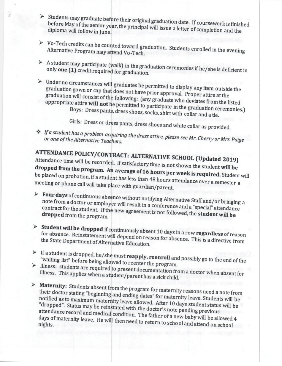 Oklahoma Blackwell High School Alternative School Student Manual Fill