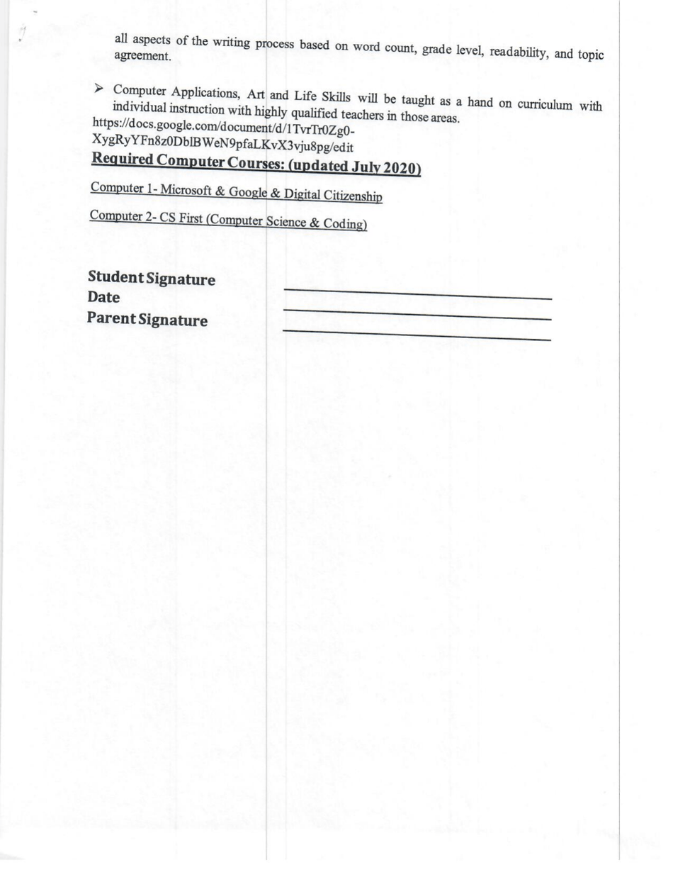 Blackwell High School Alternative School Student Manual - Oklahoma, Page 7