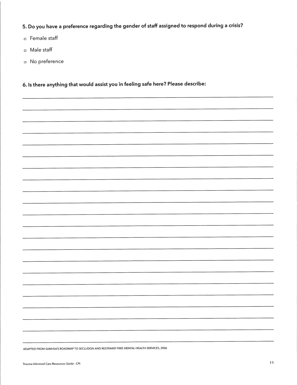 De-escalation Preferences Form - Oklahoma, Page 3