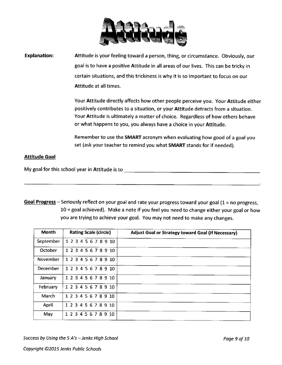 Jenks success by Using the 5 as - Be All You Can Be Use the 5 as - Oklahoma, Page 6