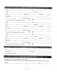 Employment Application - Oklahoma, Page 5