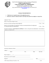 Character Reference - South Carolina, Page 2
