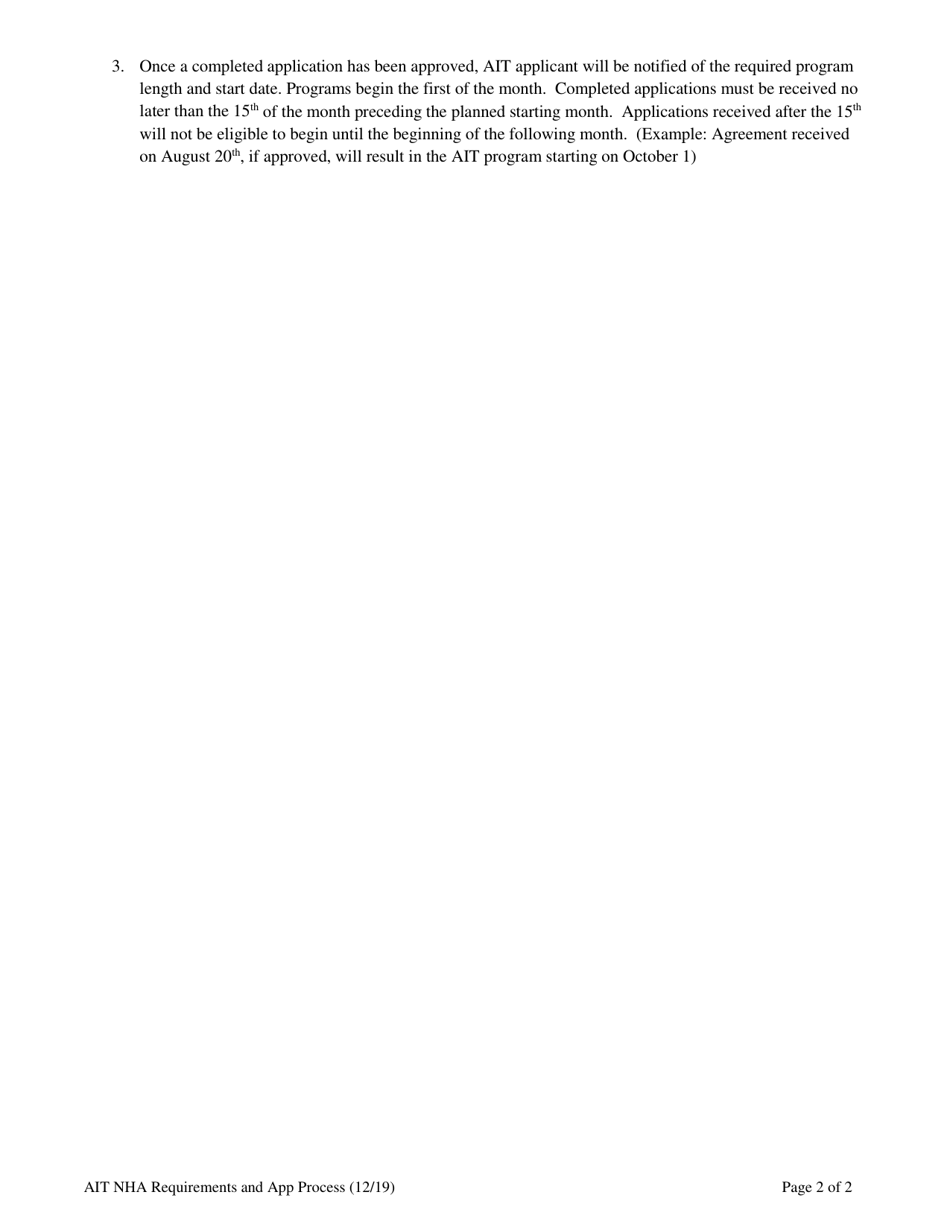 Nursing Home Administrator-In-training Application - South Carolina, Page 2