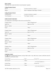 Nursing Home Administrator-In-training Application - South Carolina, Page 4