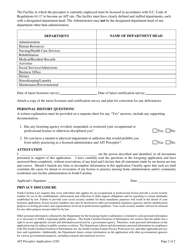 Administrator-In-training Preceptor Application - South Carolina, Page 2