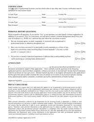 Community Residential Care Facility Administrator-In-intraining Application - South Carolina, Page 5