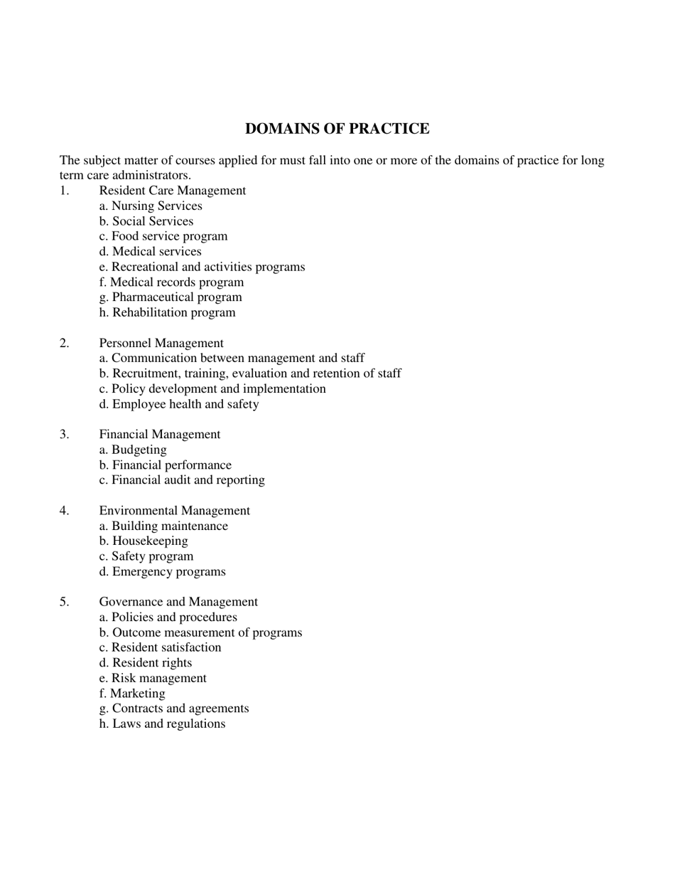 Administrator Continuing Education Program Application - South Carolina, Page 7