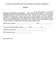 Administrator-In-training Preceptor Renewal Application - South Carolina, Page 2
