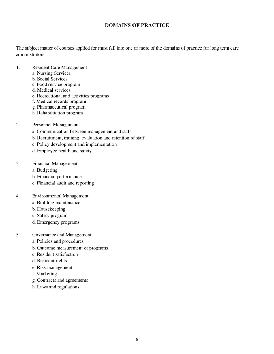 Sponsor Application for Continuing Education Program Approval - South Carolina, Page 5