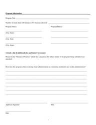Sponsor Application for Continuing Education Program Approval - South Carolina, Page 7