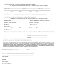 Student Permit Application - South Carolina, Page 4