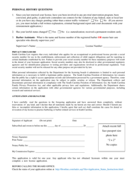 Barber Reinstatement Application - South Carolina, Page 2
