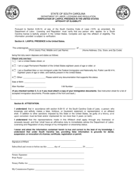 Barber Reinstatement Application - South Carolina, Page 3