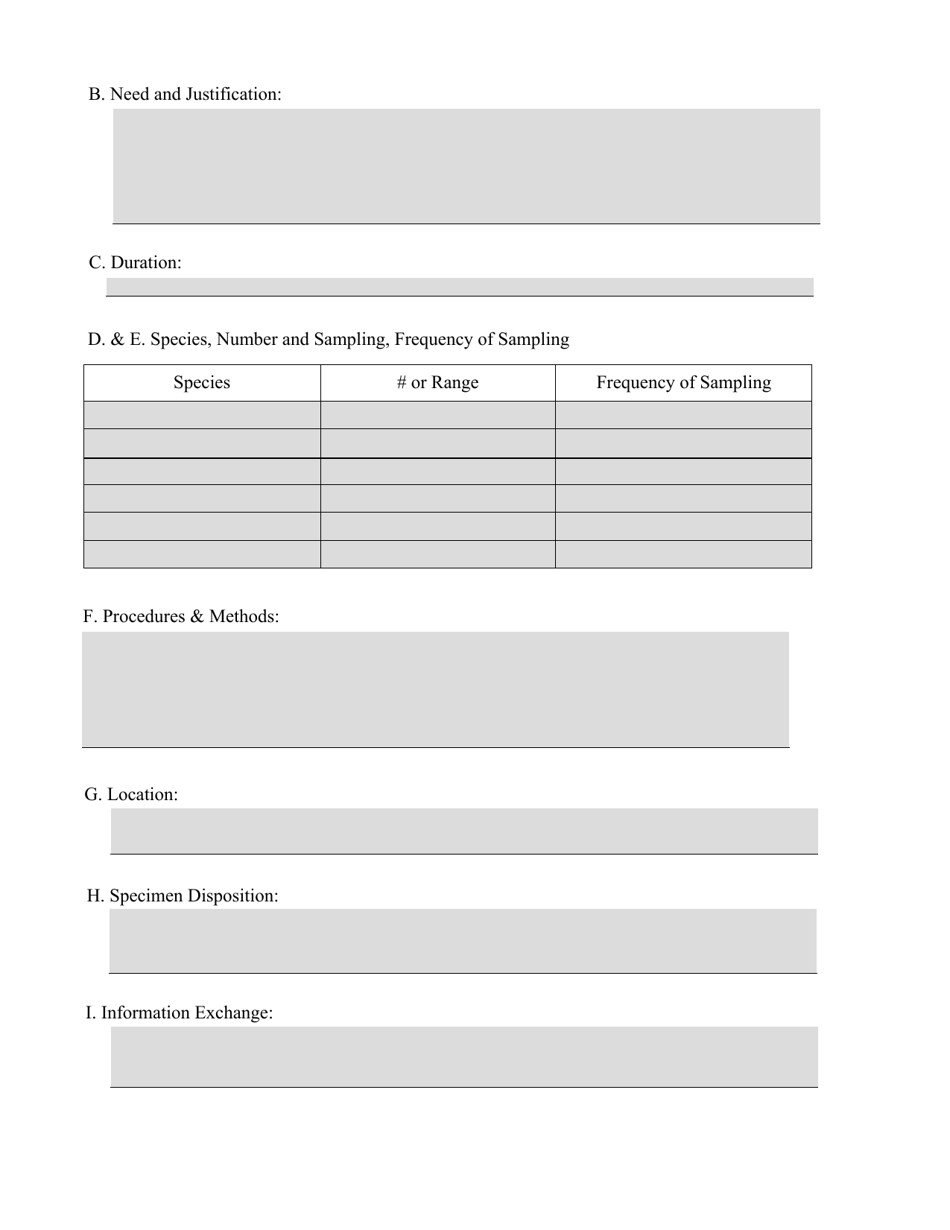 South Carolina Wildlife Scientific Collection Permit Application Form ...