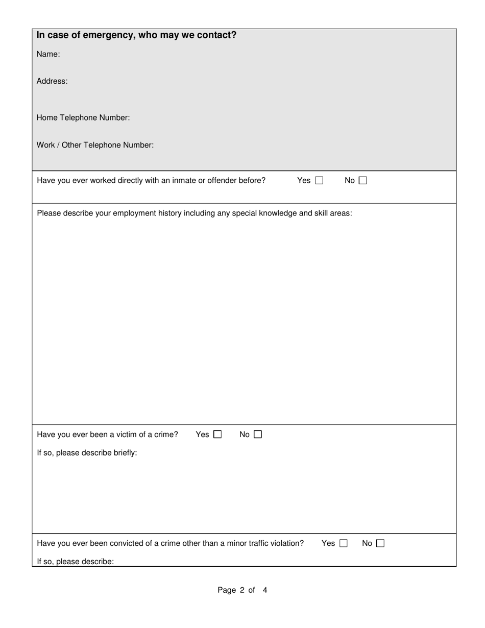 Form 1399 Prospective Mentor Application - South Carolina, Page 2