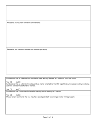 Form 1399 Prospective Mentor Application - South Carolina, Page 3