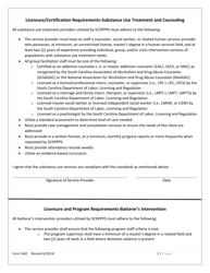 Form 1482 Standards and Requirements for Service Providers - South Carolina, Page 2