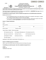 Form C-245 &quot;Application for Appeal and/or Protest Pursuant to Revenue Procedures Act&quot; - South Carolina