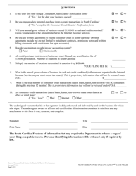 Renewal Consumer Credit Grantor Notification for Rent-To-Own Businesses - South Carolina, Page 2