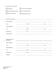 SCDCA Form CCRC-01 Initial Application for Ccrc License - South Carolina, Page 2