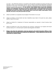 SCDCA Form CCRC-03 Application for Ccrc Renewal License - South Carolina, Page 5