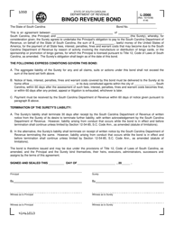 Document preview: Form L-2066 Bingo Revenue Bond - South Carolina