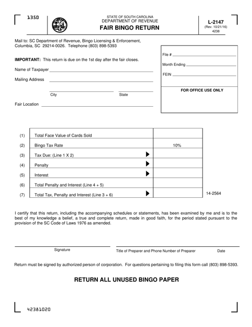 Form L-2147  Printable Pdf
