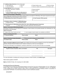 Form SCDOR-111 Tax Registration Application - South Carolina, Page 2