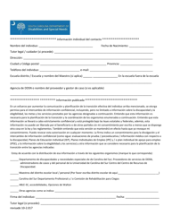 Document preview: Informacion Individual Del Contacto - South Carolina (Spanish)