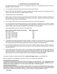 Form L-325 Application for Motor Fuel User Fee Refund on Diesel Fuel Used in Non-highway Equipment - South Carolina, Page 2
