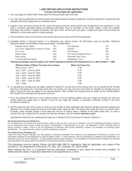 Form L-2087 &quot;Application for Refund of User Fee Paid on Motor Fuel (Diesel, Gasoline, Lp) Used in Trucking Equipment as Authorized by Section 12-28-710 (A)(7)&quot; - South Carolina, Page 2