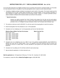 Form L-2117 Tare Allowance Refund Application - South Carolina, Page 2