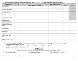 Form WKR003 Annual Review Form - People in a Nursing Home or Receiving Community Long Term Care Services in Your Home - South Carolina, Page 4