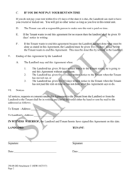Attachment C Residency Agreement for Residence Controlled by a Provider - Sample - South Carolina, Page 2