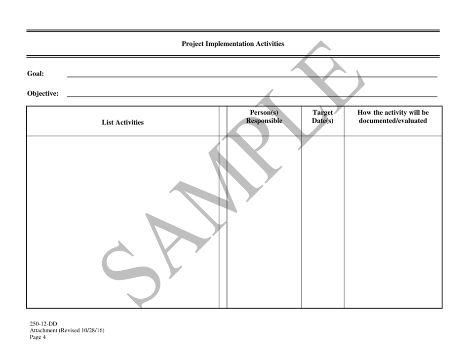 Application - Competitive Funding for Special Service Contract: Statewide Consumer / Family Support Networks - Sample - South Carolina, Page 4