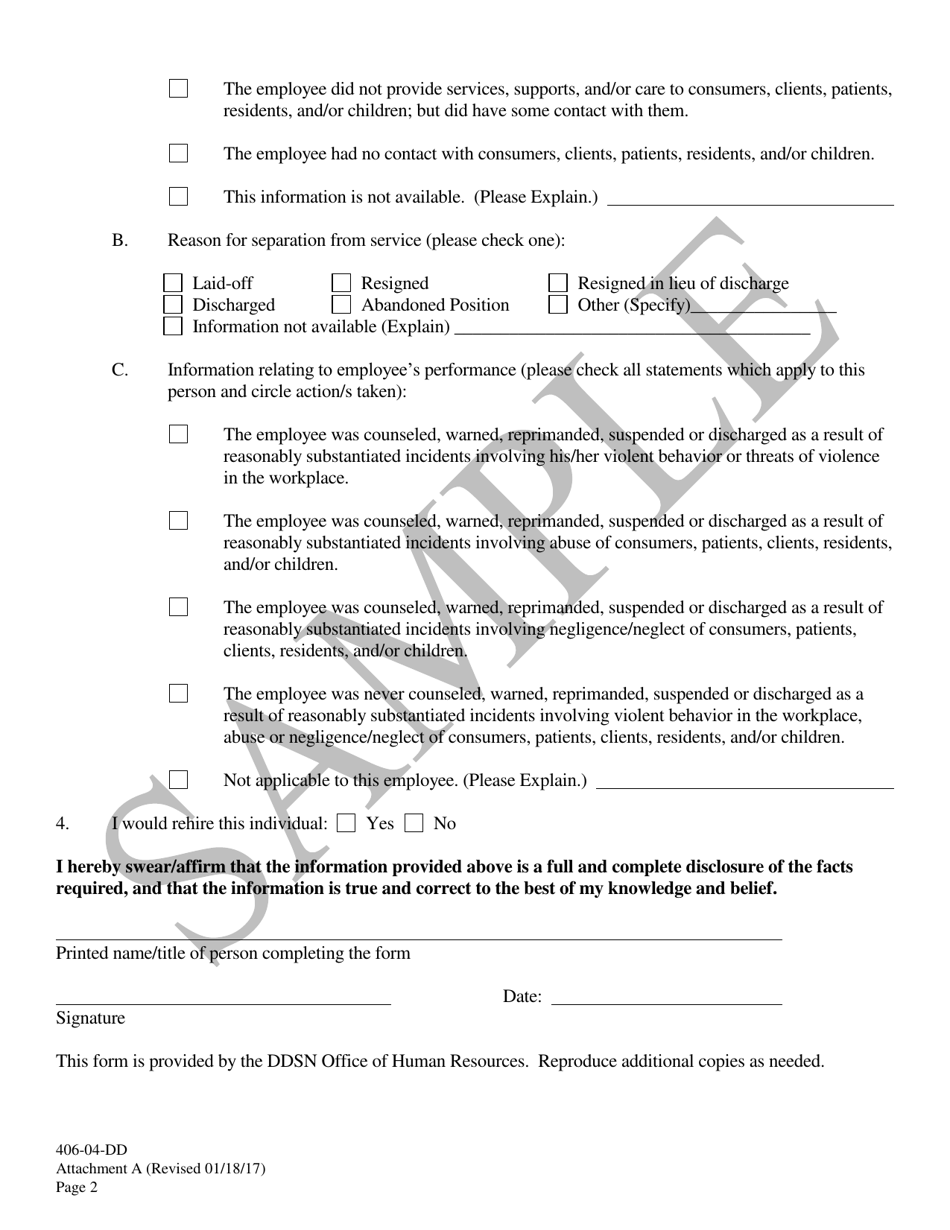 Attachment A Service Letter - Sample - South Carolina, Page 2