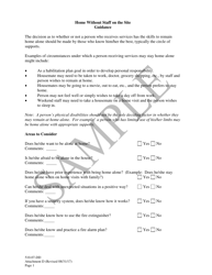 Document preview: Attachment D Home Without Staff on the Site Guidance - Sample - South Carolina
